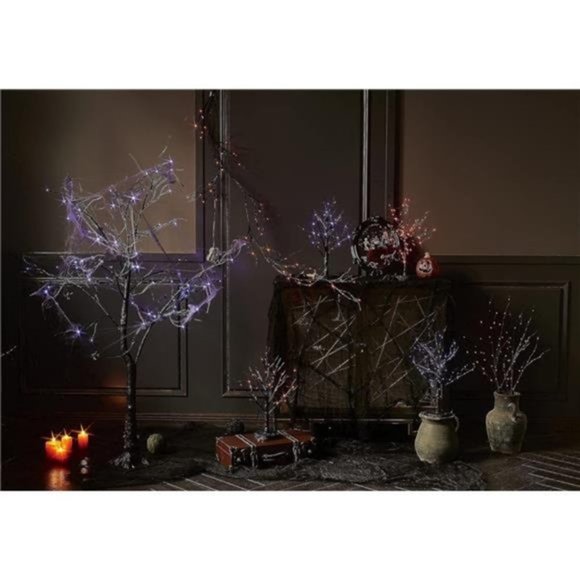 Lighted Spooky Halloween Tree with Timer Battery Operated or USB Plug in, - Picture 5 of 6